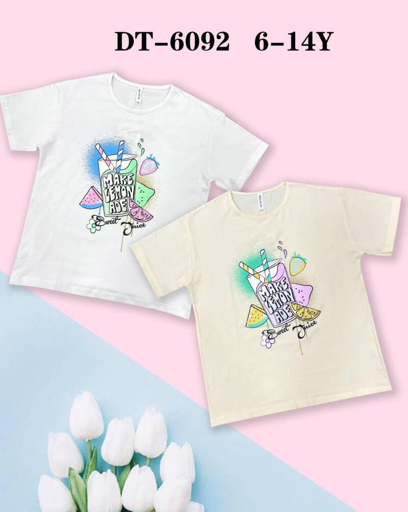 Bluzka dziewczęcy. Roz 6-14. Mix Kolor Paczka 5 szt.